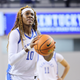 Rhyne Howard #10 of the Kentucky Wildcats against the South Carolina Gamecocks at Rupp Arena on February 10, 2022 in Lexington, Kentucky. (Photo by Andy Lyons/Getty Images)